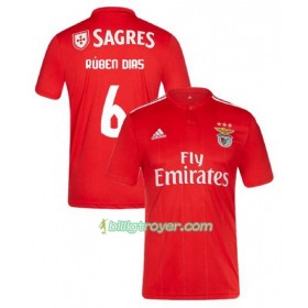 Billige Fotballdrakter Benfica Ruben Dias 6 Hjemmedraktsett 2018/19 Kortermet